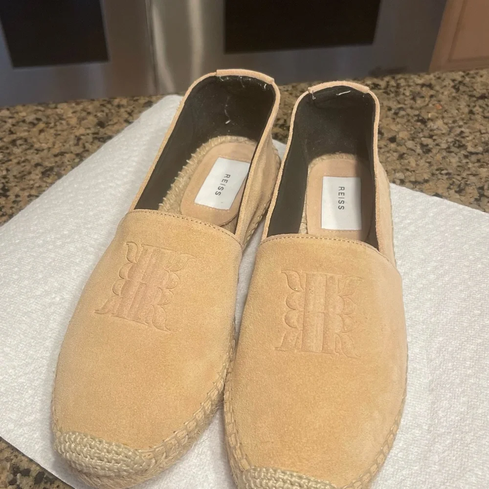 Reiss Tan Espadrilles Slip-On Women's Shoes